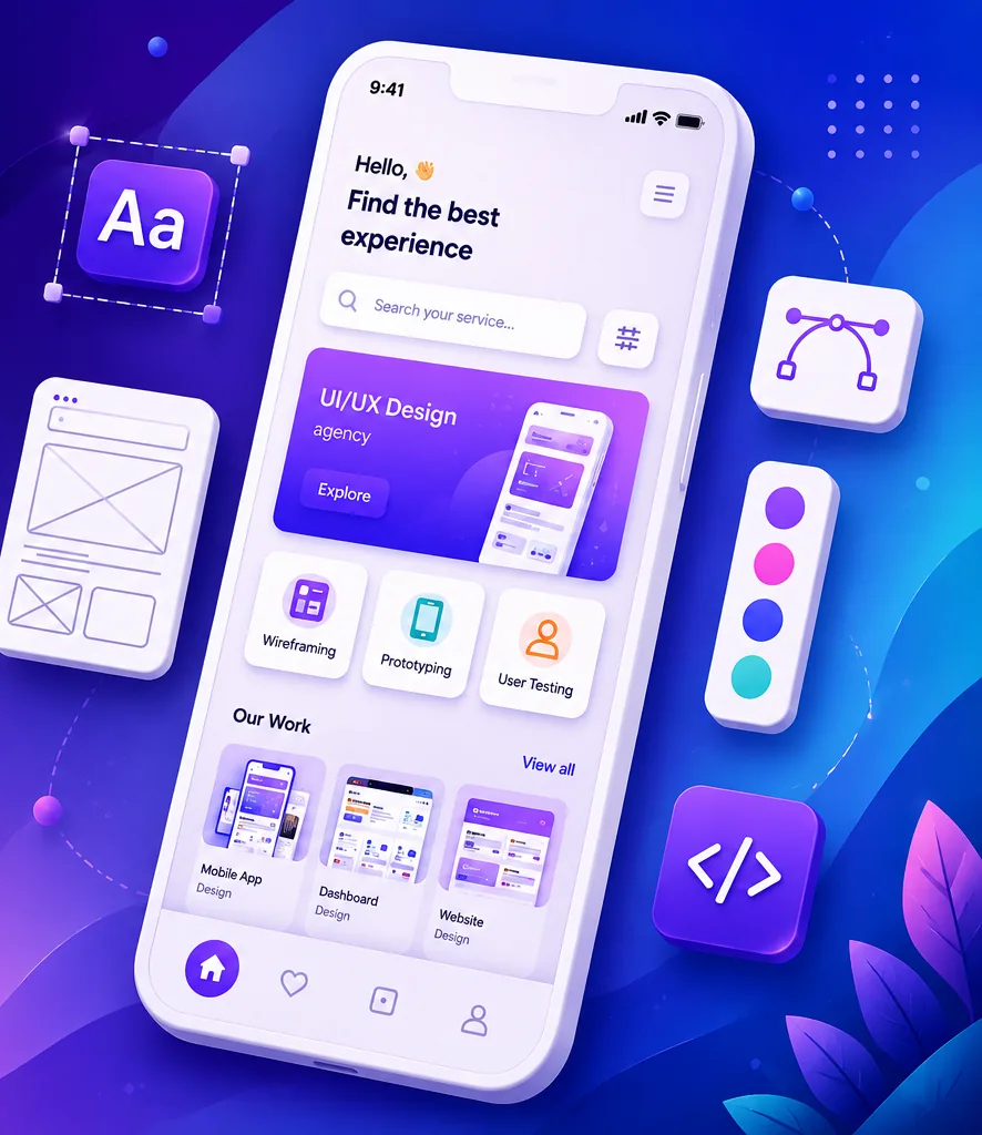 UI/UX design services by TechB Software Solutions
